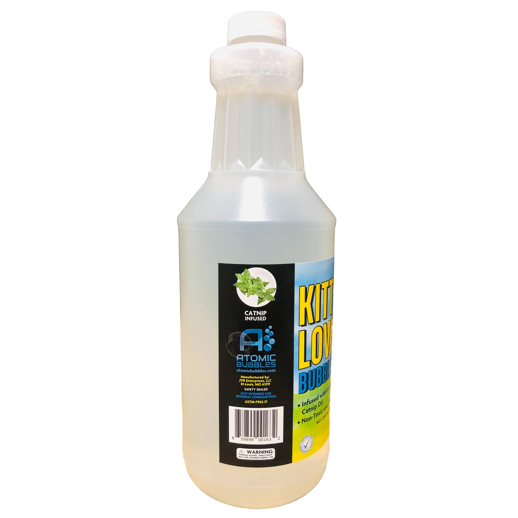 Kitty Love Bubbles™ Catnip Scented Bubbles for Cats Refill Bottle, 32oz.